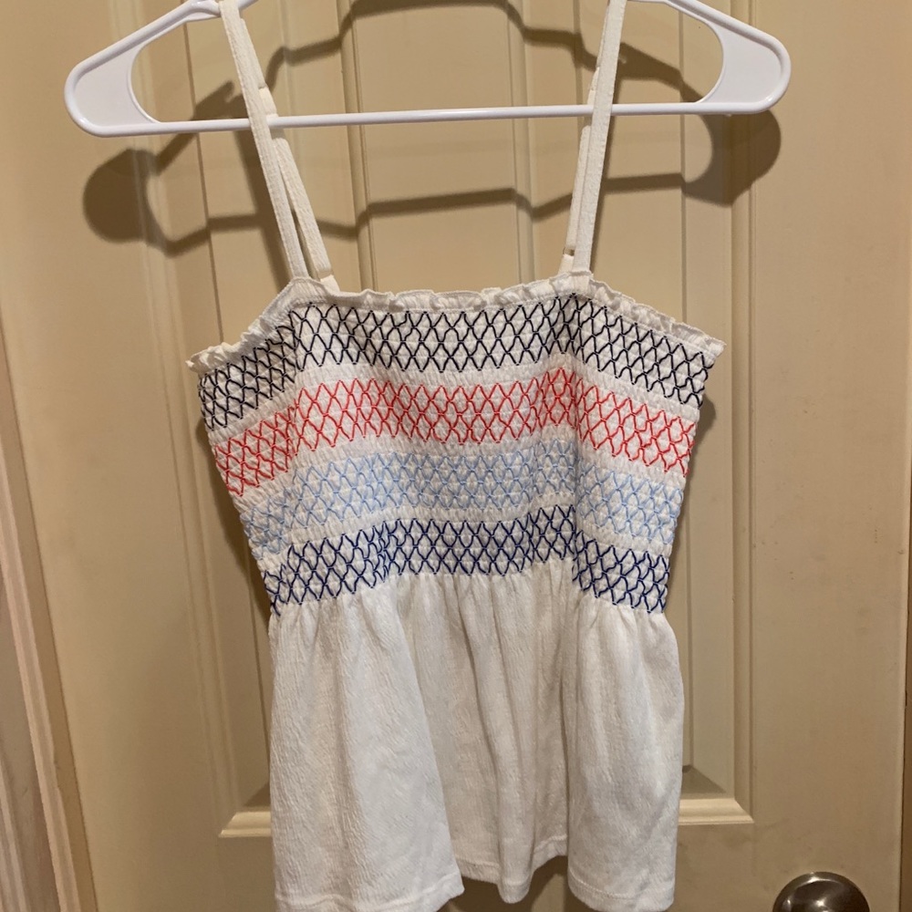 Red white and blue tank top